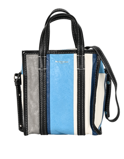 XXS Bazar Shopper, Leather, Grey/Blue, 4380 A 538735, S, 2*